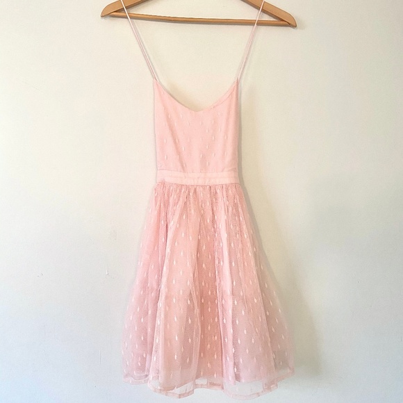 Pink Strappy Mini Dress - Picture 1 of 4